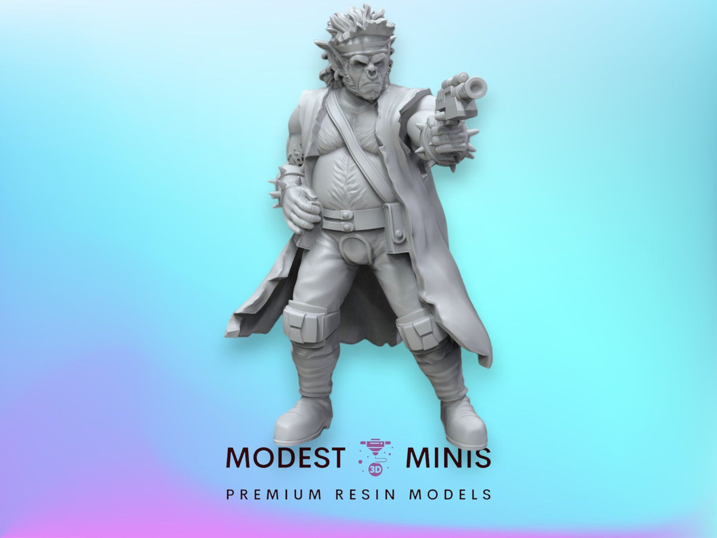 Giant Biker - 28mm - 40mm Scale | Role Playing | D&D | Star Wars Legion Mini