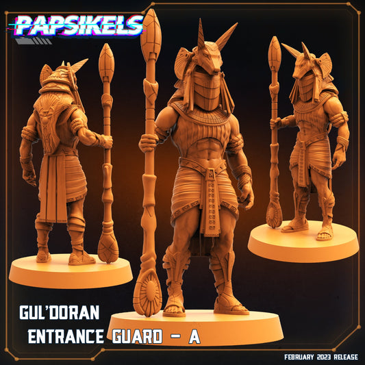 Gul'Doran Entrance Guard A - Resin 3D Print Alien Miniature | RPG | Sci fi | Cyberpunk | Role Playing | DnD | Papsikel Star Entrance