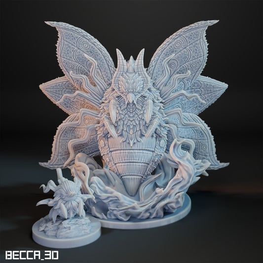 50mm Fire Moth - Resin Kaiju Minis | Dungeons and Dragons Mini | Sci Fi | Fantasy Resin
