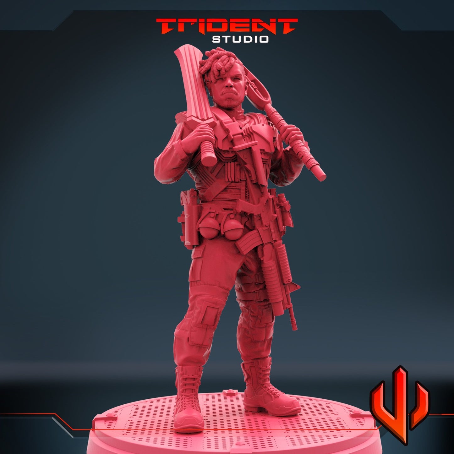 Anti Panther A - 40mm  Miniature | Crisis Protocol Proxy | Trident