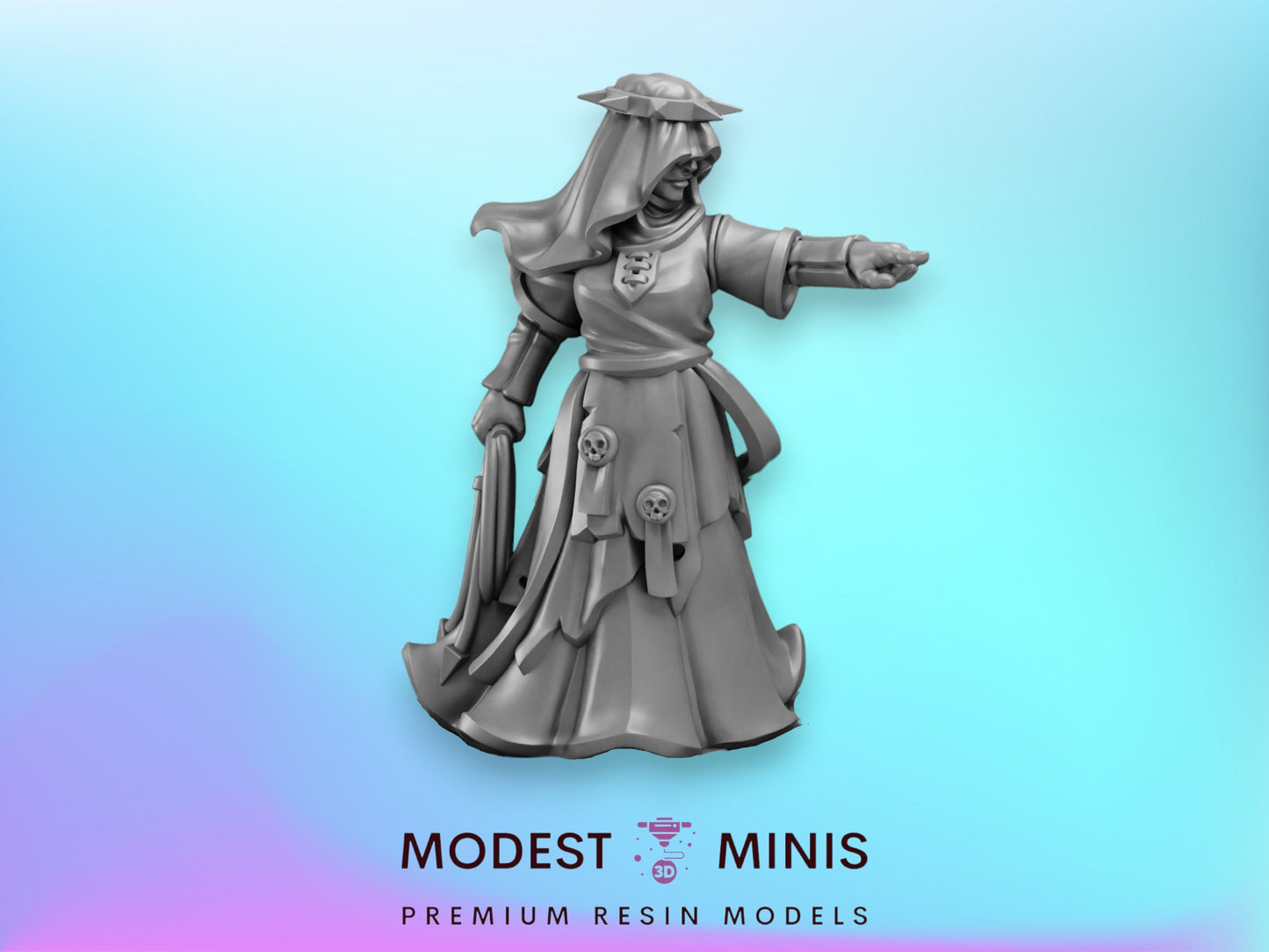 Flagellant Sister | 28mm - 75mm Scale DnD Frostgrave Fantasy Mini | Vae Victis