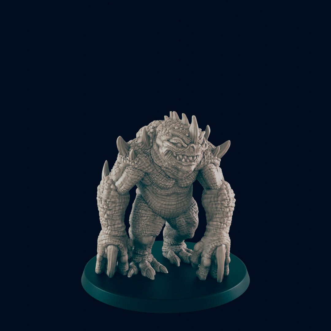 2pc Slaad Set - 25mm - 75mm Scale | DnD | EC3D Fantasy Mini | Beasts and Baddies