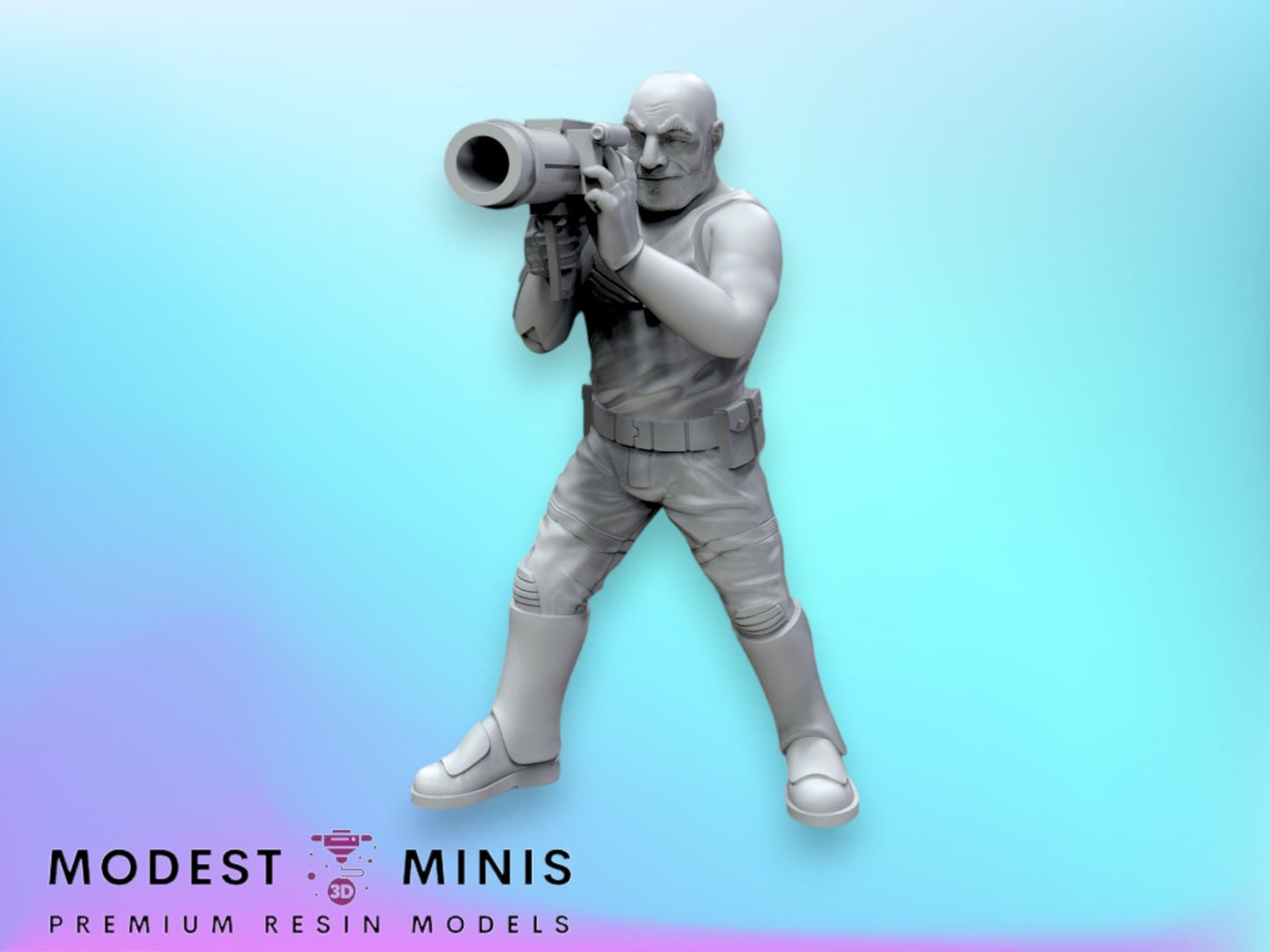 Old Genetic Soldier G - 28mm - 40mm Scale | Black Remnant Star Wars Legion Mini