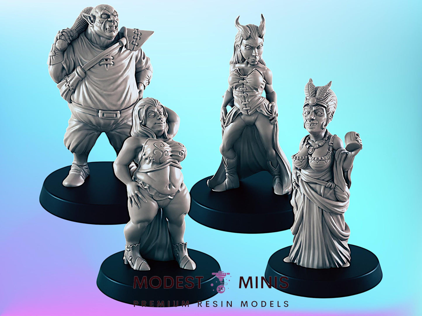 Love for Coin Brothel Set | 25mm - 100mm Scale | DnD | EC3D Fantasy Mini | Everyday Folk
