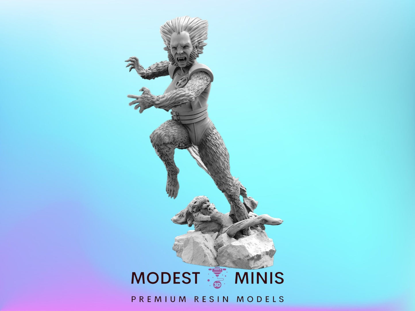 She-wolf Wolf Bane - 40mm  Miniature | Crisis Protocol Proxy | Trident