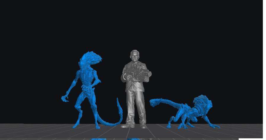 Xeno Prowler - 28mm 32mm Scale Alien Miniature | RPG | Sci fi | Cyberpunk | Role Playing | DnD | Papsikel