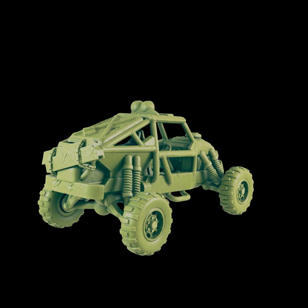 EC3D Badlands Buggy 3 | 28mm - 54mm Scale | Survivor Terrain | Fantasy Scatter | Sci Fi Terrain | EC3D Badlands