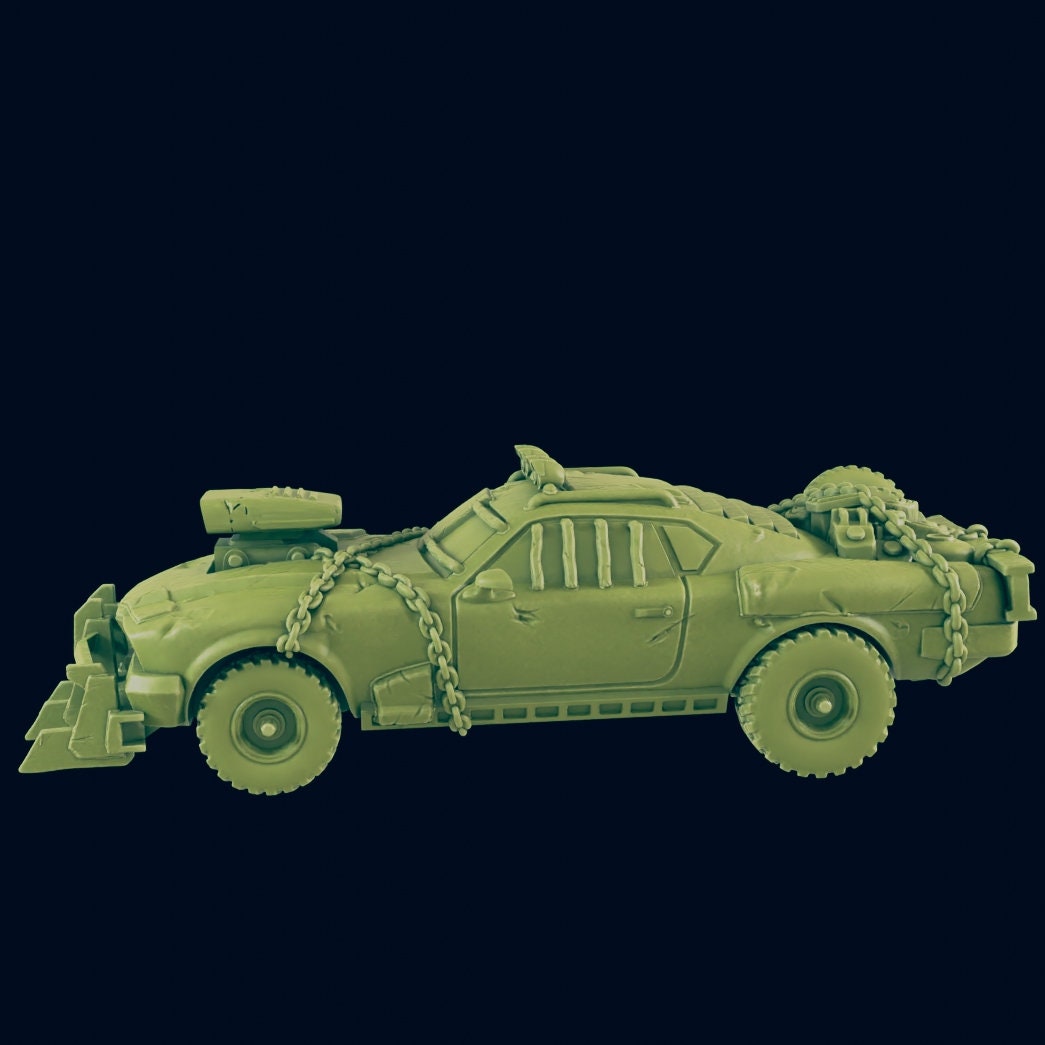Road Warrior Car | 28mm - 54mm Scale | Survivor Terrain | Fantasy Scatter | Sci Fi Terrain | EC3D Badlands