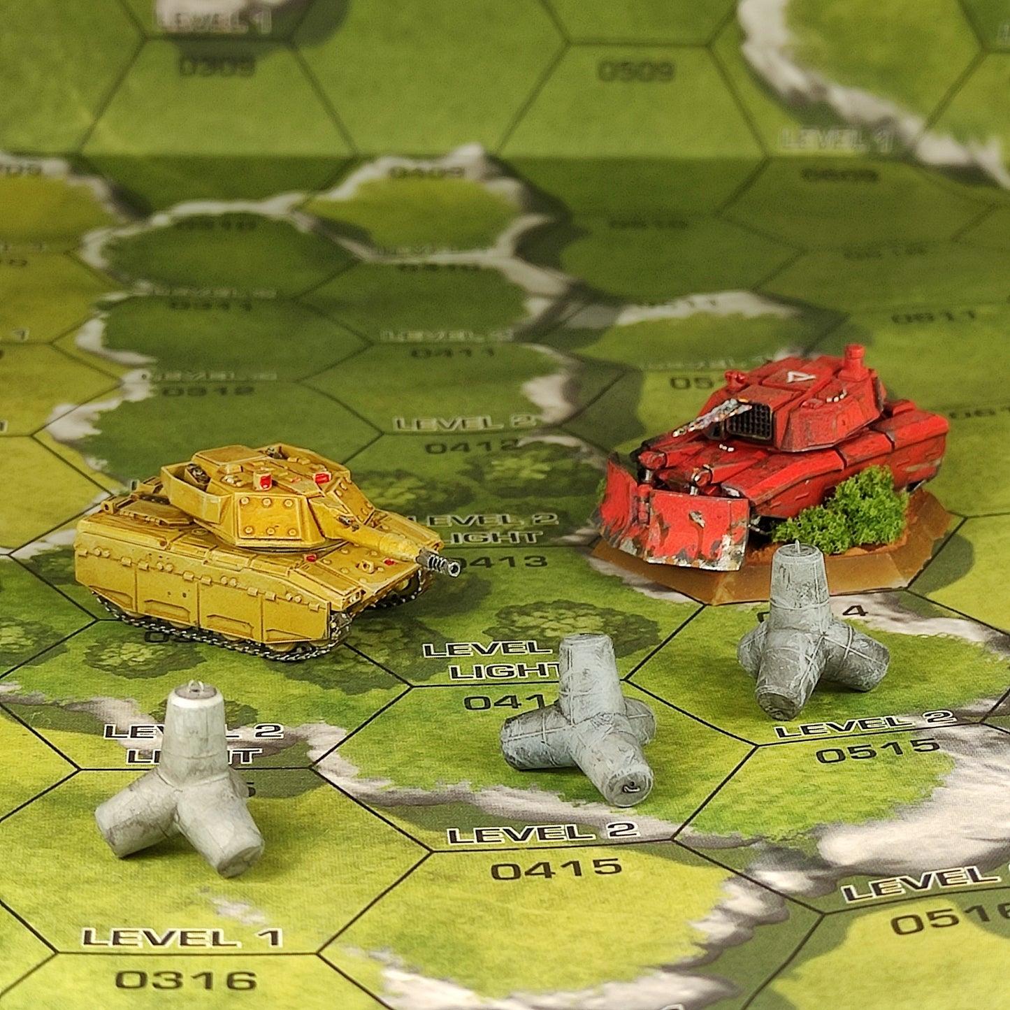 Anti-Tank Barriers | 1:265 | 285 | 6mm Battletech Scale | Sir Mortimer