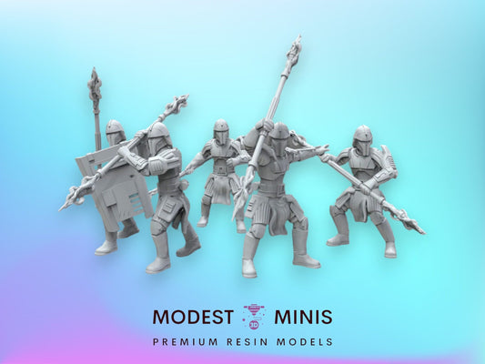 5pc Authority Riot Troopers Set - 28mm - 40mm Scale | Star Wars Legion Mini