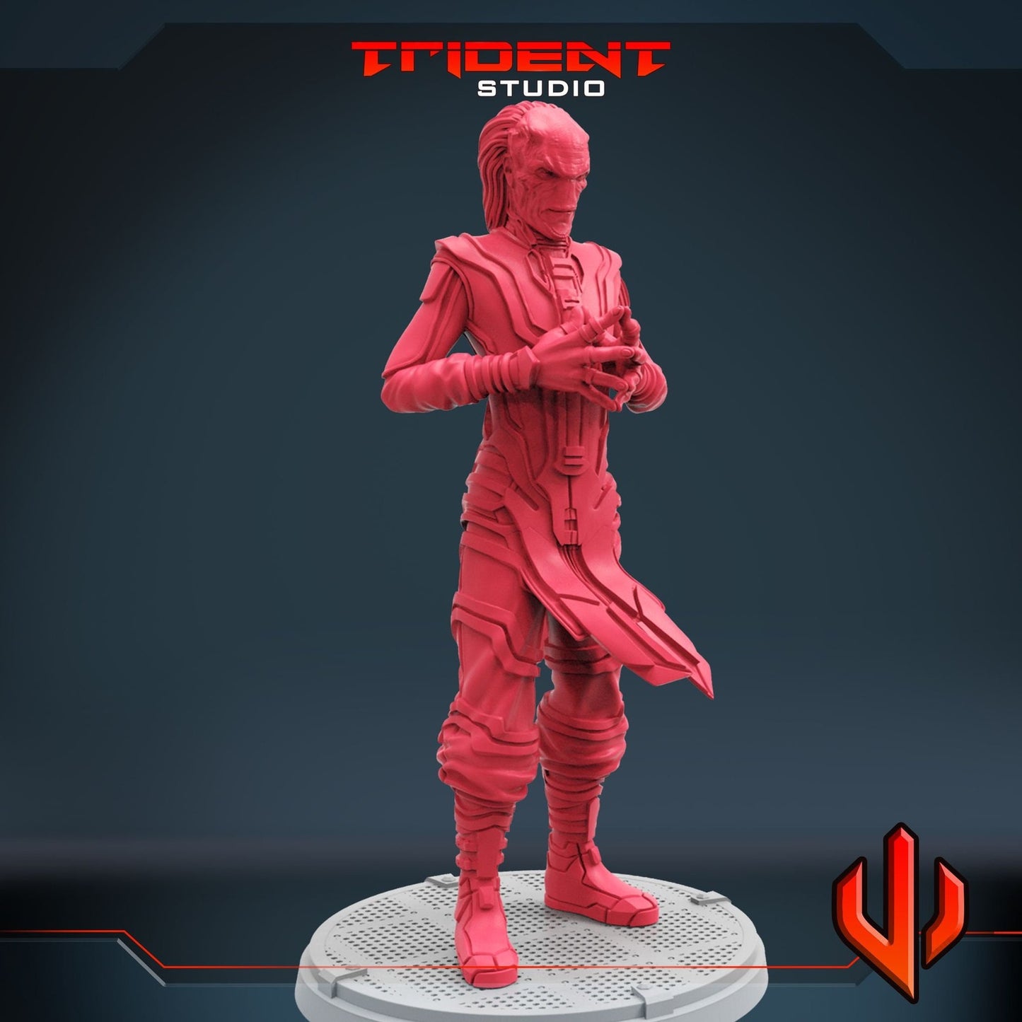 Ebony Telepath B - Maw 40mm  Miniature | Crisis Protocol Proxy | Trident