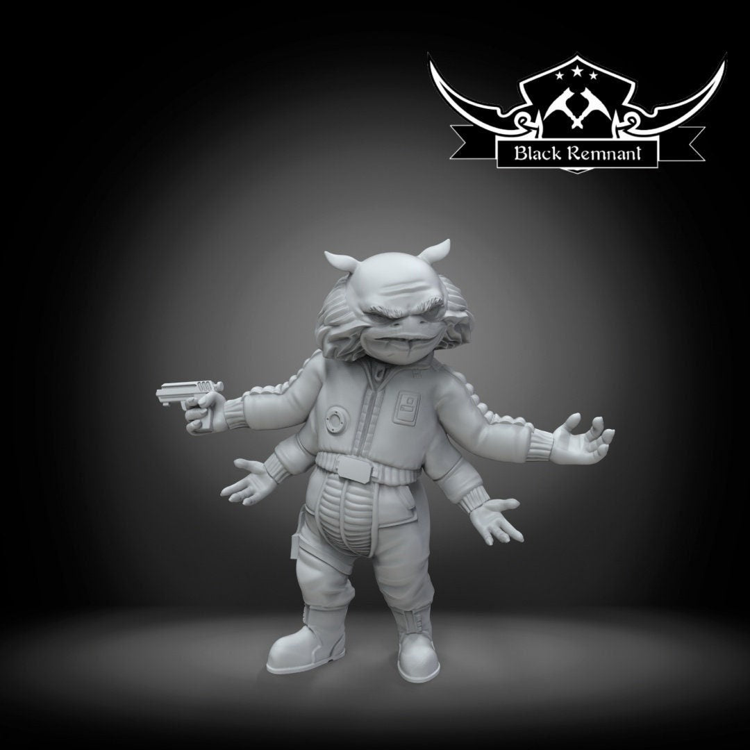 Four Arms Pilot - 28mm - 40mm Scale | DnD | Star Wars Legion Mini