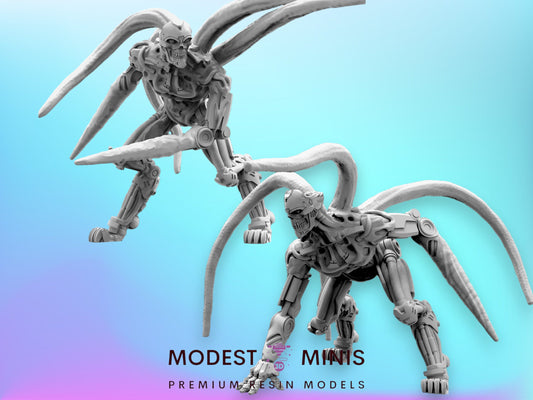 6pc Exterminator Rey Set - 32mm Scale Resin Miniature| RPG | Sci fi | Cyberpunk | Role Playing | DnD | Papsikel