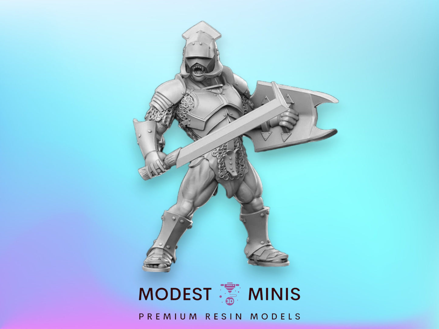 Uruk in Armor - 32mm Scale DnD Miniature | Dungeons and Dragons | JRPG Mini - RN Estudio