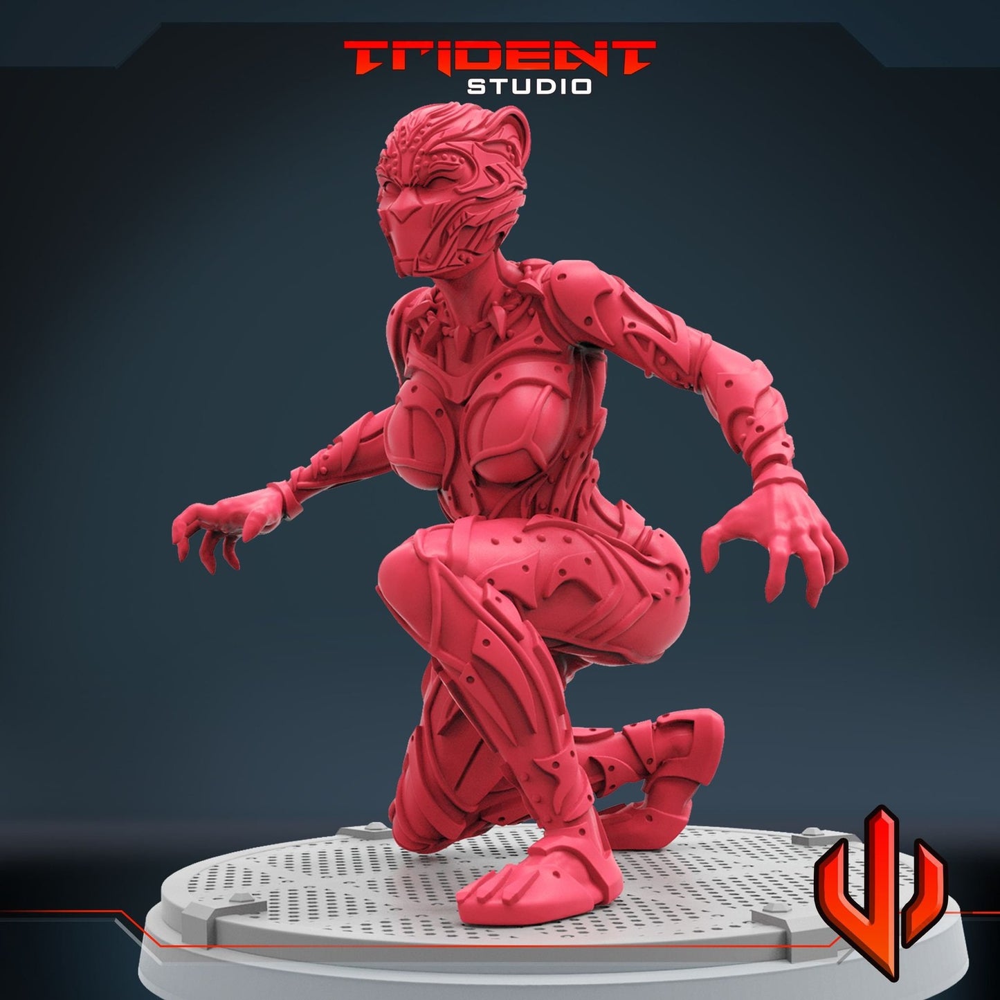 Little Panther B - 40mm  Miniature | Crisis Protocol Proxy | Trident