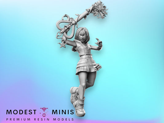 Keyblade Carrie - 28mm 32mm Scale DnD Miniature | Dungeons and Dragons | RN Estudio