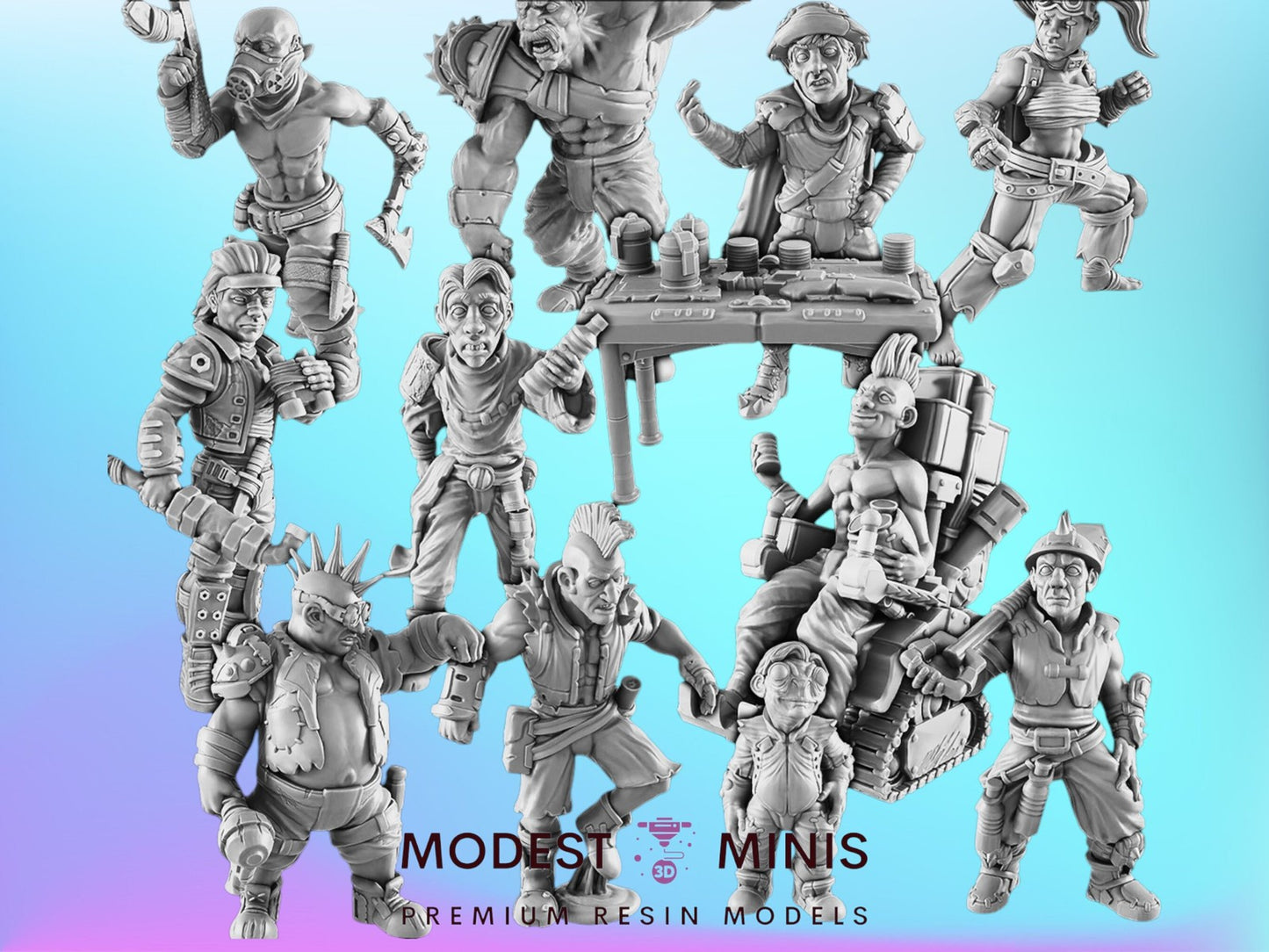 12pc  Denizens | 28mm 32mm | Zombicide  Badlands Vaultz