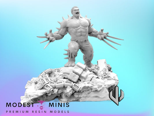 Hulkverine - 40mm  Miniature | Crisis Protocol Proxy | Trident