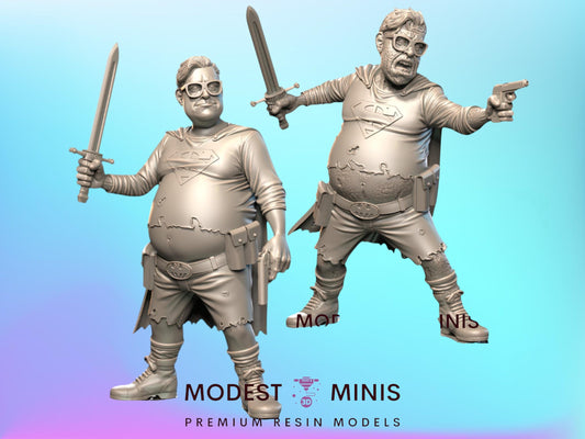 Superbelly Survivor and Zombie - 28mm 30mm 32mm - Wasteland | Zombicide | Walking Dead | Zombie Con