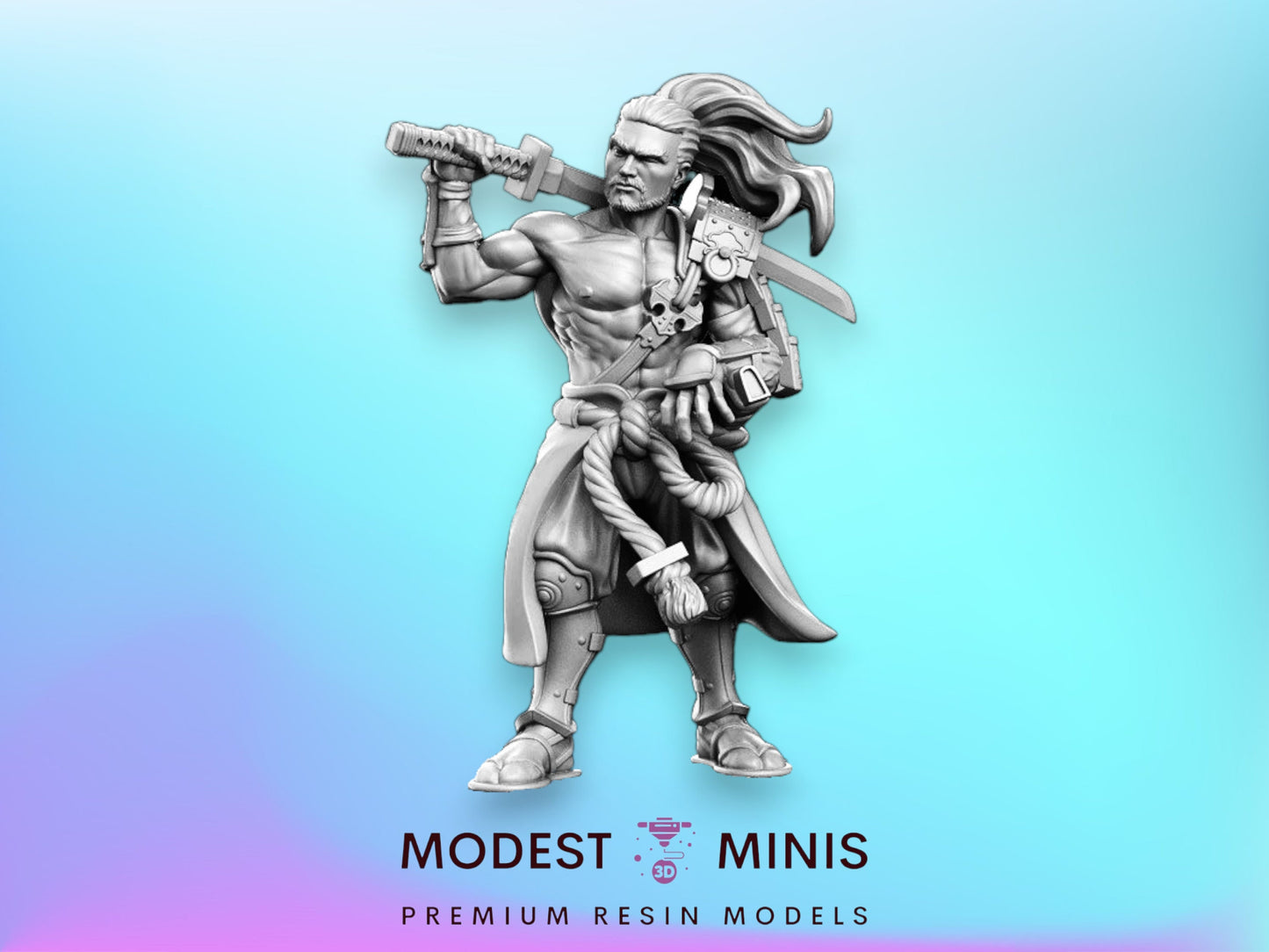 Heihashi Wandering Ronin - 32mm Scale DnD Miniature | Dungeons and Dragons | JRPG Mini - RN Estudio