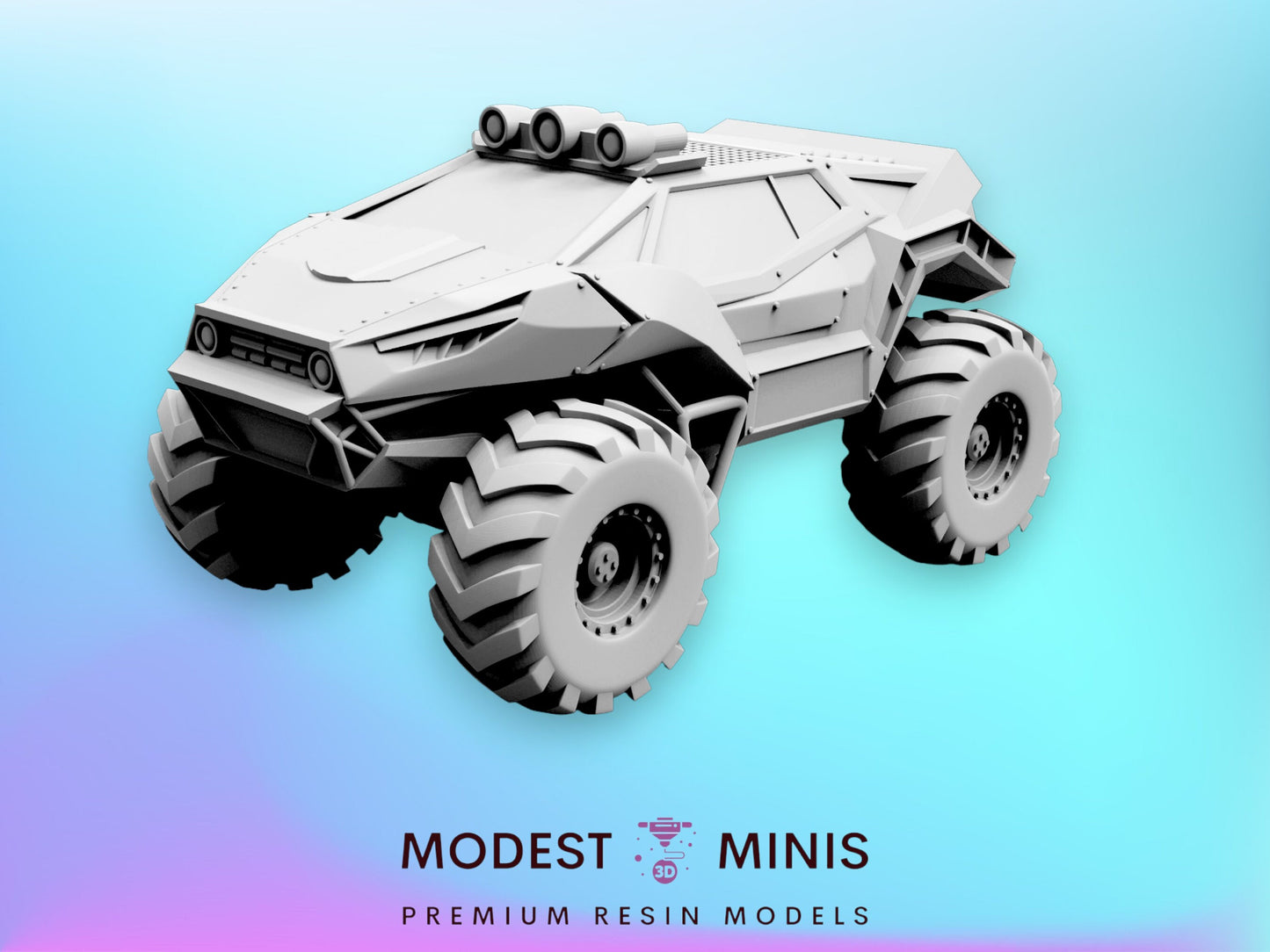 Papz Magnum V8 - Resin Cyberpunk Miniature  | Papsikels