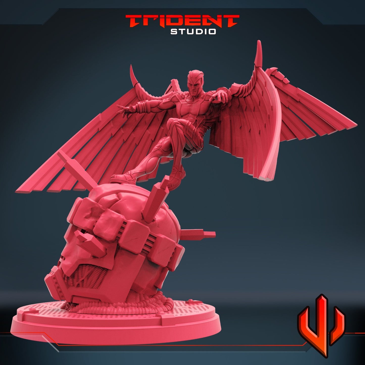 Blue Harpy A - 40mm  Miniature | Crisis Protocol Proxy | Trident