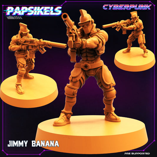 Jimmy Banana Fruit Gang - Resin Scale Alien Miniature  | Cyberpunk | Papsikels