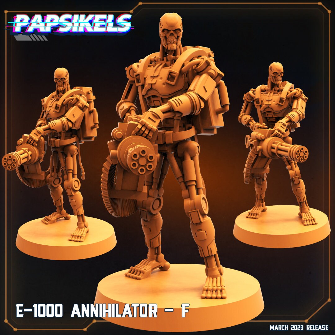 E-1000 Annihilator F - 32mm Scale Resistence | RPG | Sci fi | Cyberpunk | Role Playing | DnD | Papsikel