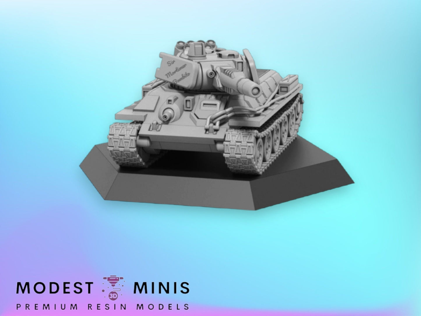 T3034 Medium Tank | 1:265 | 6mm Battletech Scale | Mecha | Sir Mortimer