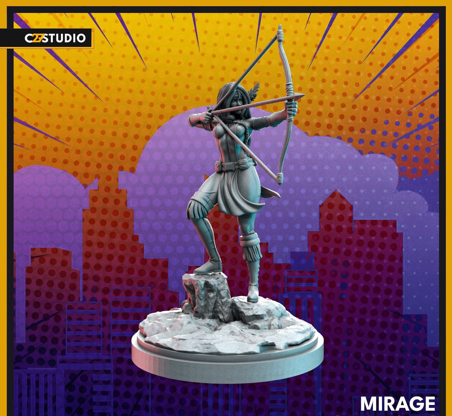 Moonstar - 32mm - 40mm Mini | DnD Mini | Superhero | C27