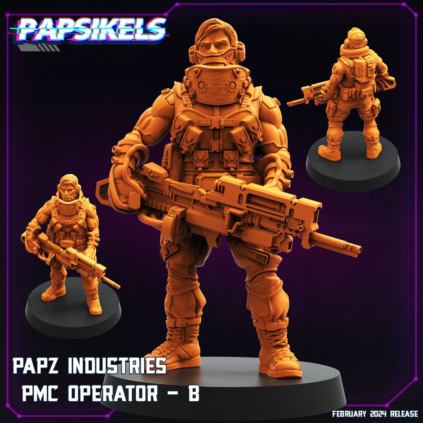 PMC Operators Set - Cyberpunk Miniature  | Papsikels