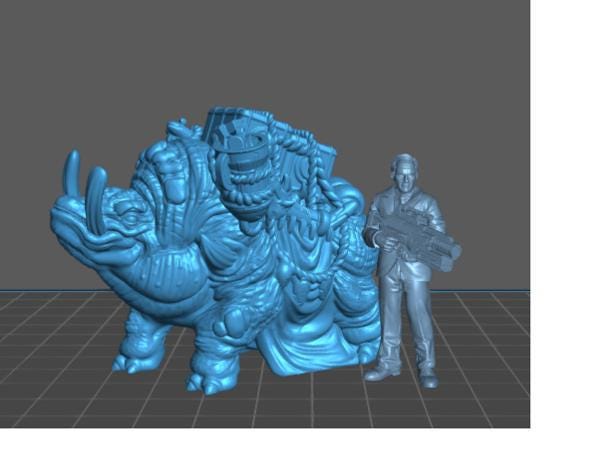 Beast of Burden Uscon | 25mm - 75mm Scale | DnD | Cyberpunk | EC3D Sci Fi Mini
