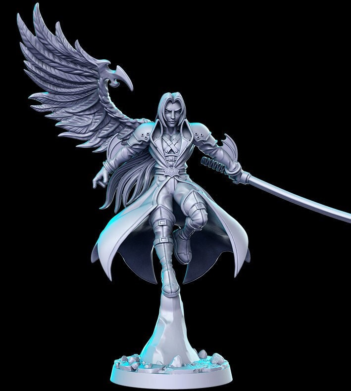 Sephirael Winged - 28mm 32mm Scale DnD Miniature | Dungeons and Dragons | Witcher Contract - RN Estudio