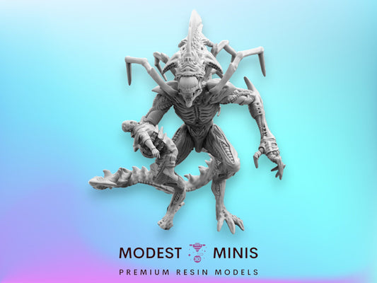 Alien Royal Brood Corpse Collector - 32mm Scale Alien Miniature | RPG | Sci fi | Cyberpunk | Role Playing | DnD | Papsikel