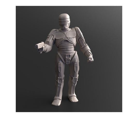 Robot Officer | 28mm - 100mm Scale Resin Mini | Zombicide | Vaultz