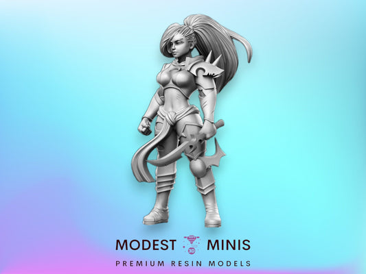 Yes Female Thief - 32mm Scale DnD Miniature | Dungeons and Dragons | JRPG Mini - RN Estudio