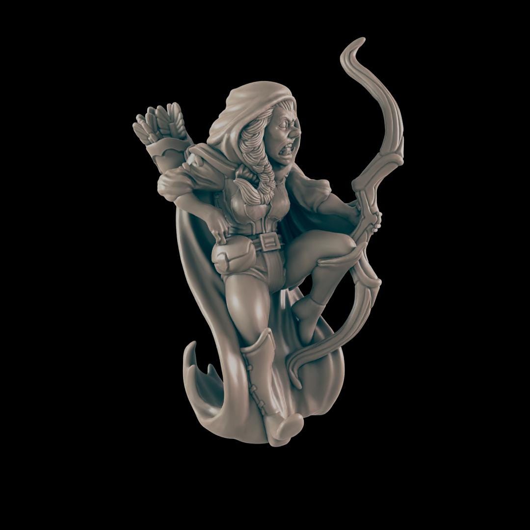 Ranger Heroes  | 25mm - 100mm Scale | DnD | EC3D Fantasy Mini | Everyday Heroes