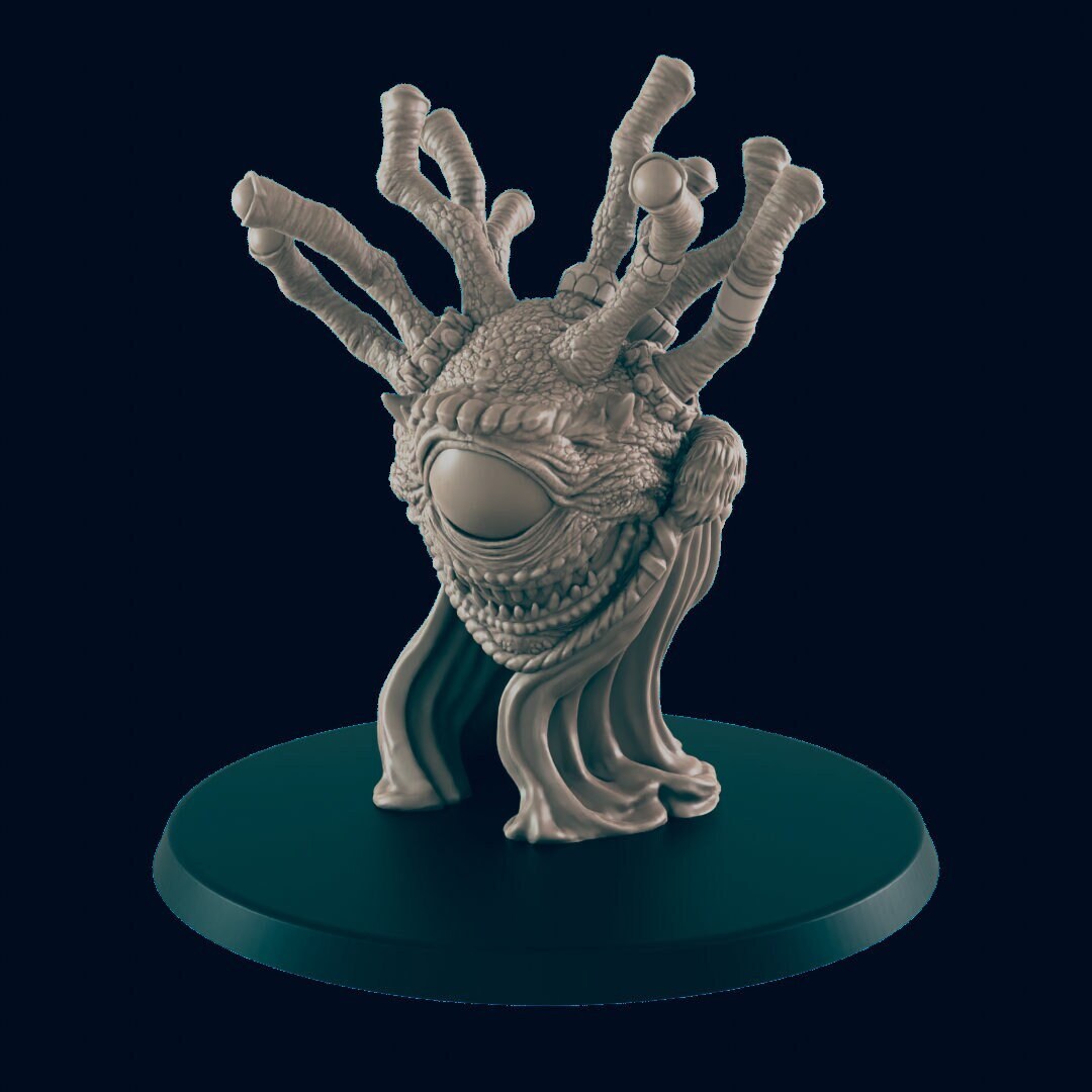 NPC Eye Beast Merchant - 25mm - 75mm Scale | DnD | EC3D Fantasy Mini | Townsfolk