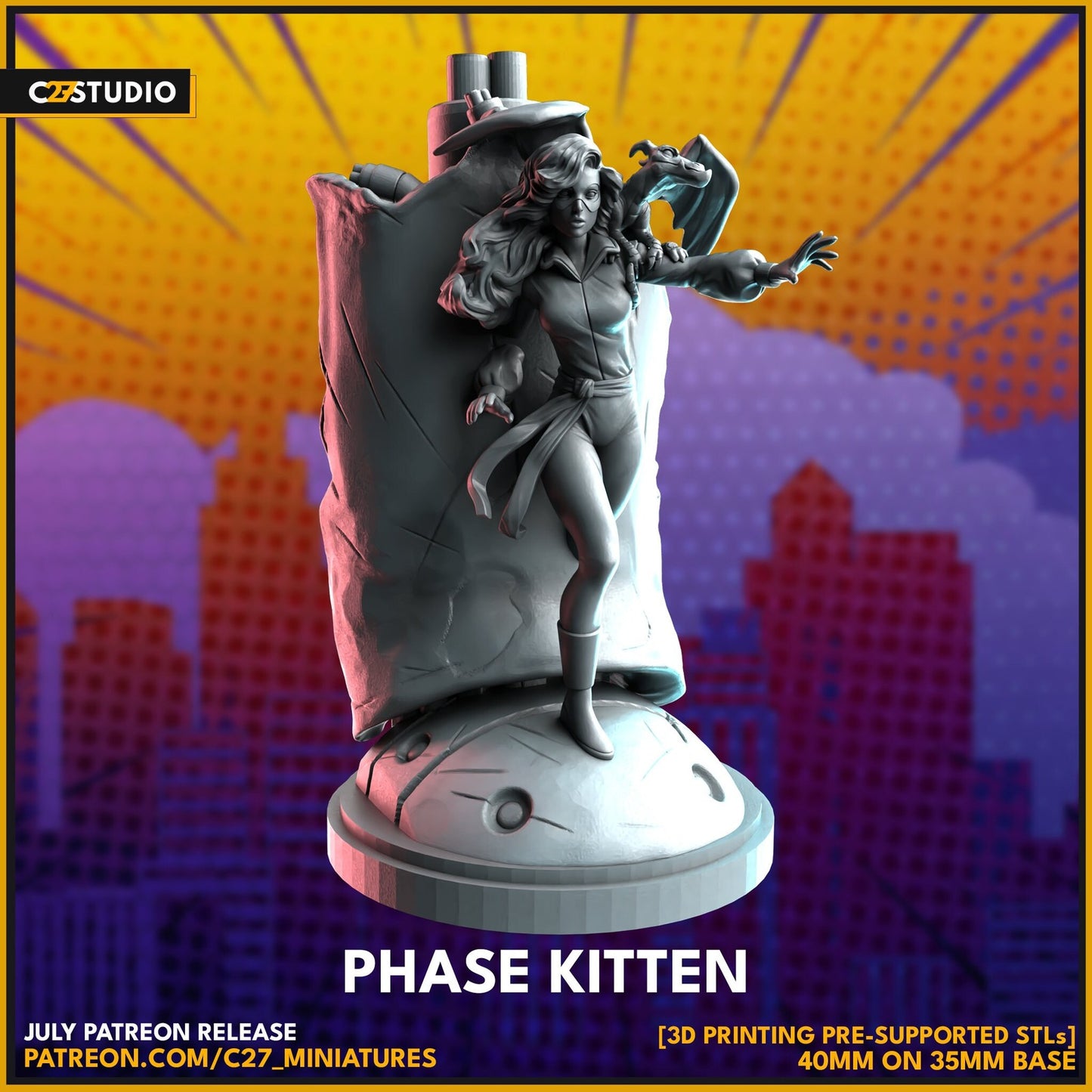 Phase Kitten - 32mm - 40mm Mini | Crisis Protocol Proxy | C27