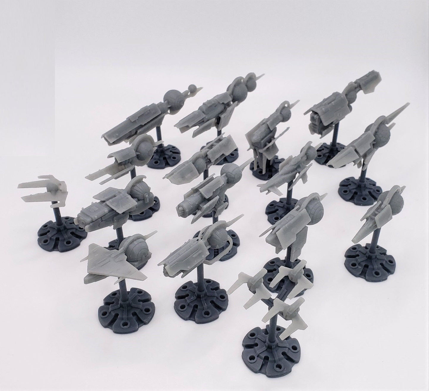 18pc Merconian Starship Fleet - Fleetscale Mini | Starfinder | Billion Suns | Starmada | Firefly | Terra Conflict