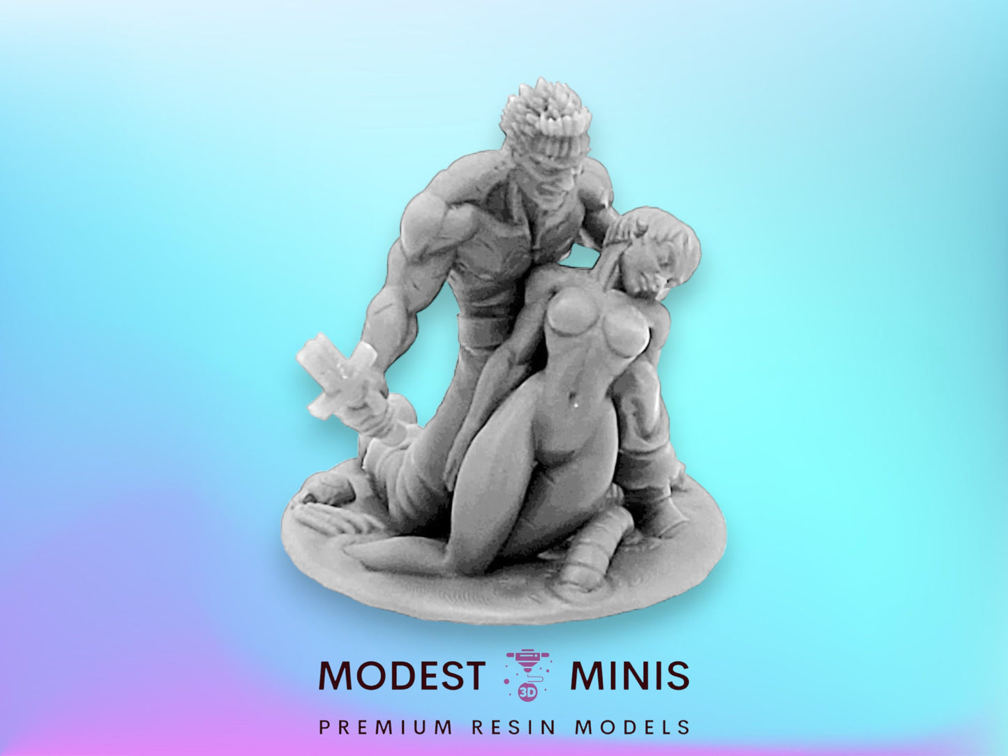 Garth and Cleto - 32mm Scale DnD Miniature | Dungeons and Dragons | Age of Darkness - RN Estudio