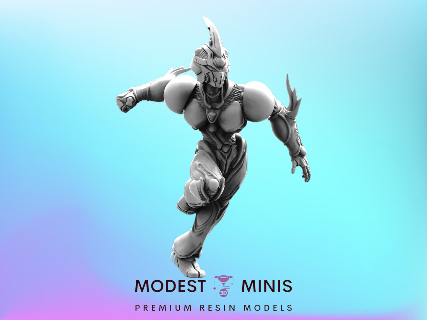 Bio Techno Woman 1C - Resin Cyberpunk Miniature  | Papsikels