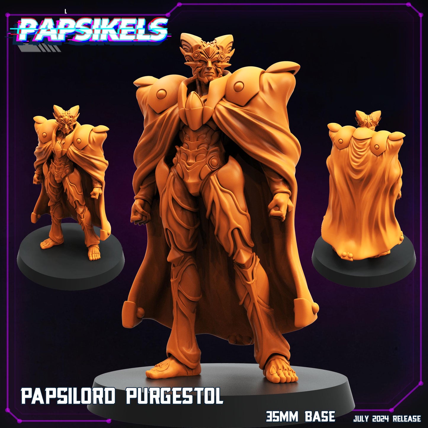 Papsilord Purgestol - Resin Cyberpunk Miniature  | Papsikels
