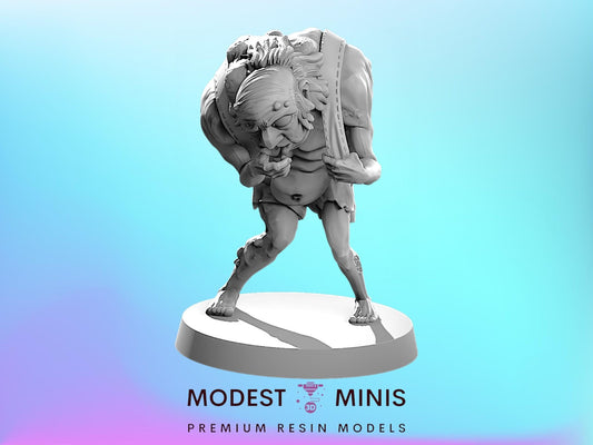 Zombie Hunchback | 28mm - 100mm Scale Resin Mini | Zombicide  Zombicircus Vaultz