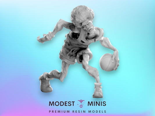 Basketball Zombie | 28mm - 100mm Scale Resin Mini | Zombicide | Vaultz