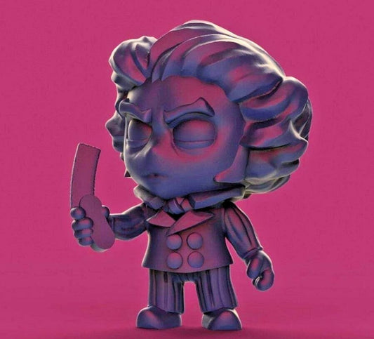 Chibi Devil Barber - 28mm - 54mm Scale