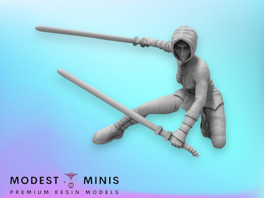 Sister Assassin Hooded - 28mm - 40mm Scale | D&D | Star Wars Legion Mini
