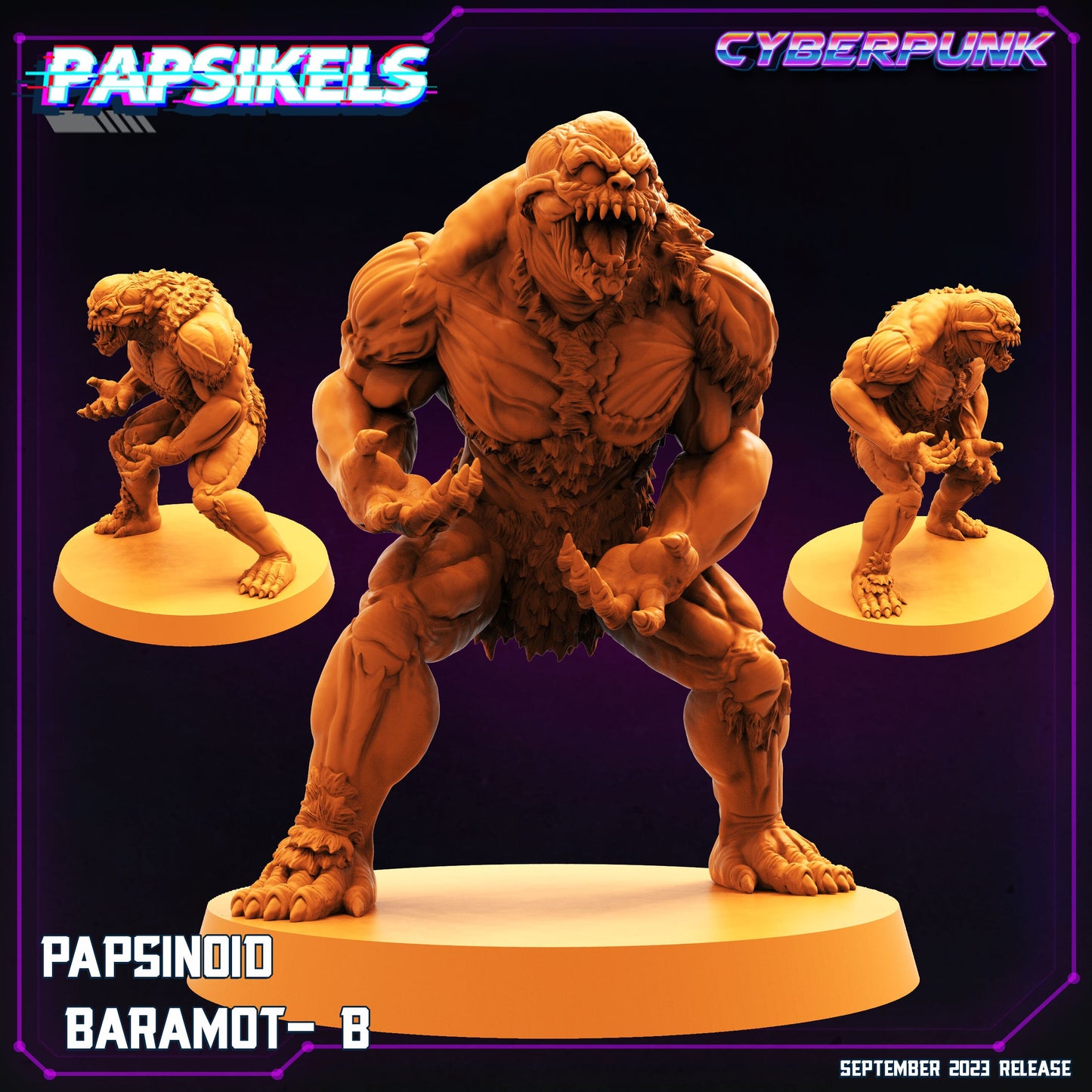 Papsinoid Baramot B - Resin Cyberpunk Miniature  | Papsikels