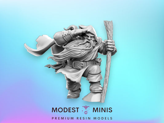 Gimmyr Dwarven Wanderer - 32mm Scale DnD Miniature | Dungeons and Dragons | JRPG Mini - RN Estudio