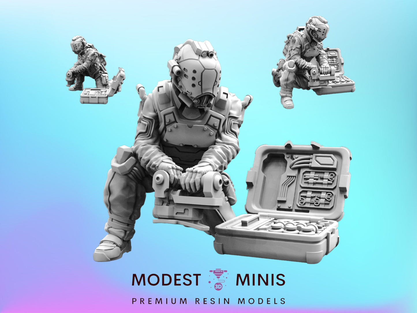 Trauma Troupe Field Doctor A - 32mm Scale Cyberpunk Mini  | Papsikels